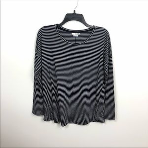 Boden Striped Navy and White Long-sleeve Shirt 6